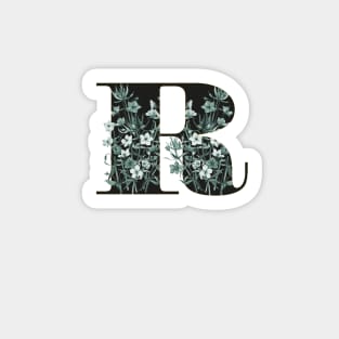 Flower Alphabet R Sticker